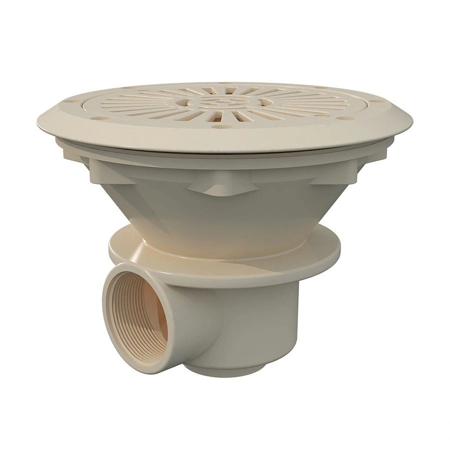 Astralpool padlóürítő ø210mm, 2" - 1,5" BM - bézs