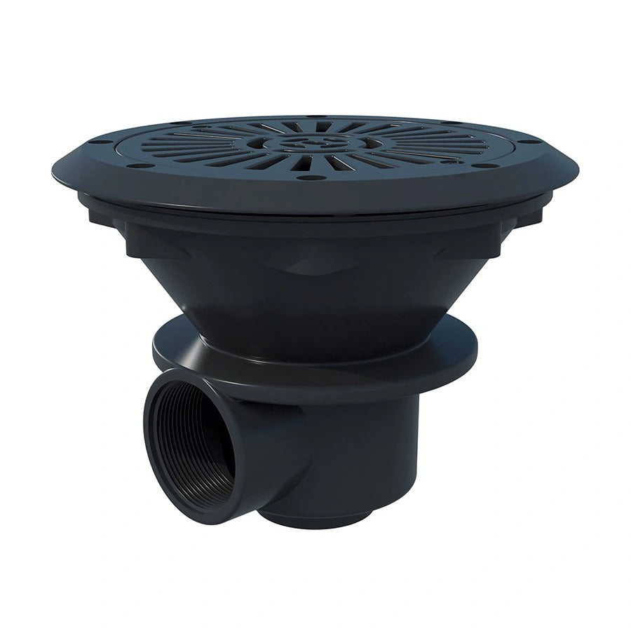 Astralpool padlóürítő ø210mm, 2" - 1,5" BM - antracit